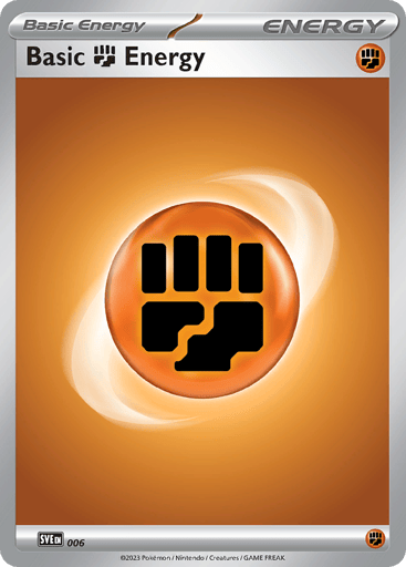 Basic Fighting Energy — Scarlet & Violet Energies #6