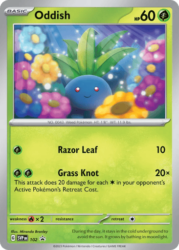 Oddish — Scarlet & Violet Black Star Promos #102