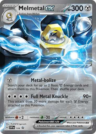 Melmetal ex — Scarlet & Violet Black Star Promos #104