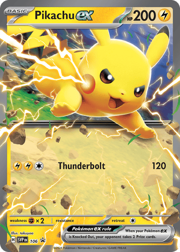 Pikachu ex — Scarlet & Violet Black Star Promos #106