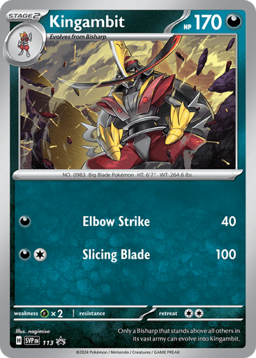 Kingambit — Scarlet & Violet Black Star Promos #113