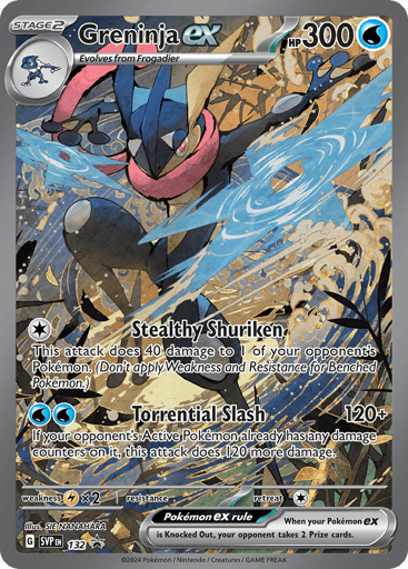 Greninja ex — Scarlet & Violet Black Star Promos #132