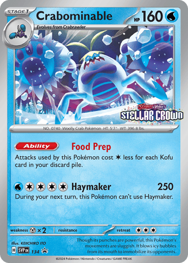 Crabominable — Scarlet & Violet Black Star Promos #134