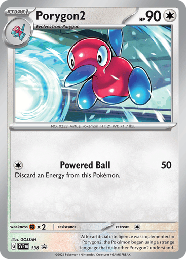 Porygon2 — Scarlet & Violet Black Star Promos #138