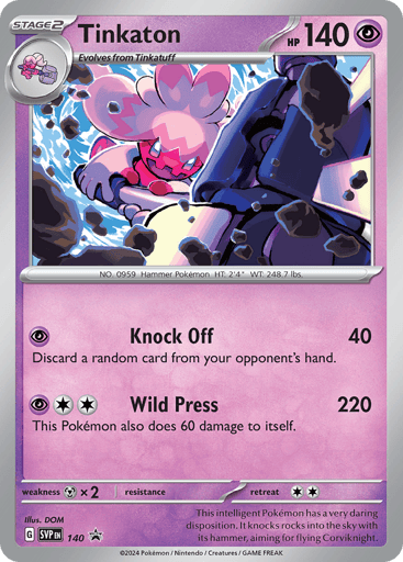 Tinkaton — Scarlet & Violet Black Star Promos #140
