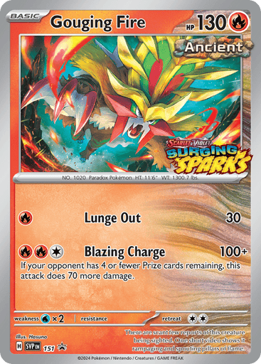 Gouging Fire — Scarlet & Violet Black Star Promos #151
