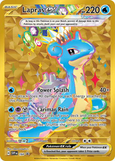 Lapras ex — Scarlet & Violet Black Star Promos #164