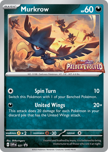 Murkrow — Scarlet & Violet Black Star Promos #21