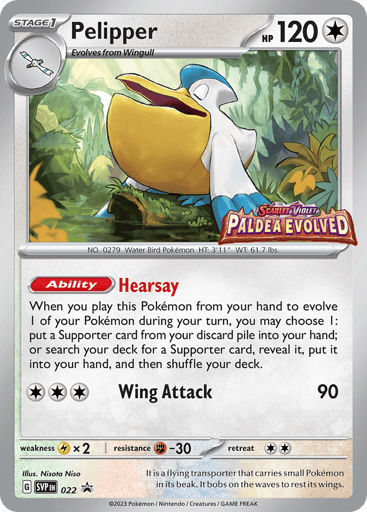 Pelipper — Scarlet & Violet Black Star Promos #22