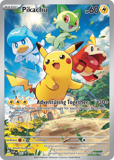 Pikachu — Scarlet & Violet Black Star Promos #27