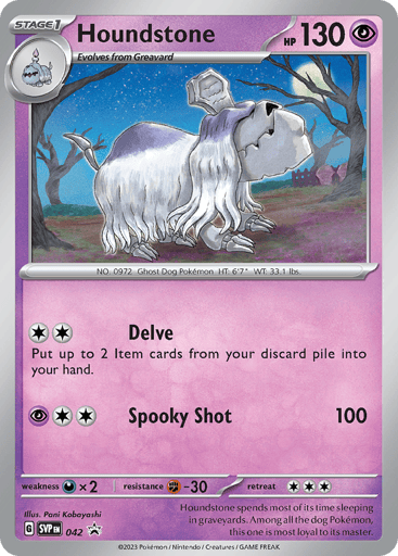 Houndstone — Scarlet & Violet Black Star Promos #42