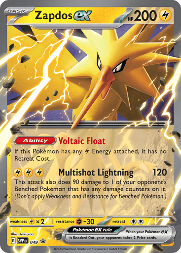 Zapdos ex — Scarlet & Violet Black Star Promos #49