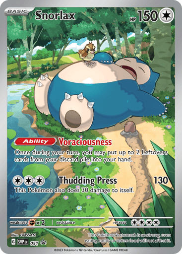 Snorlax — Scarlet & Violet Black Star Promos #51