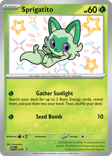 Sprigatito — Scarlet & Violet Black Star Promos #76