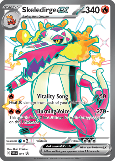 Skeledirge ex — Scarlet & Violet Black Star Promos #81
