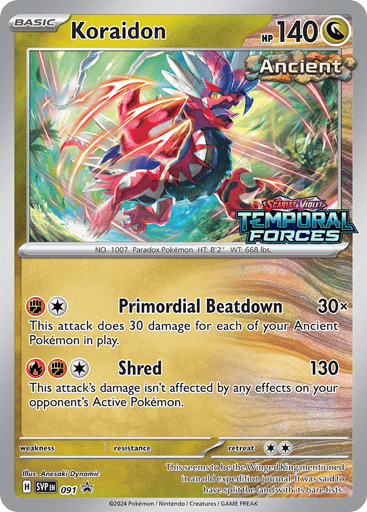 Koraidon — Scarlet & Violet Black Star Promos #91