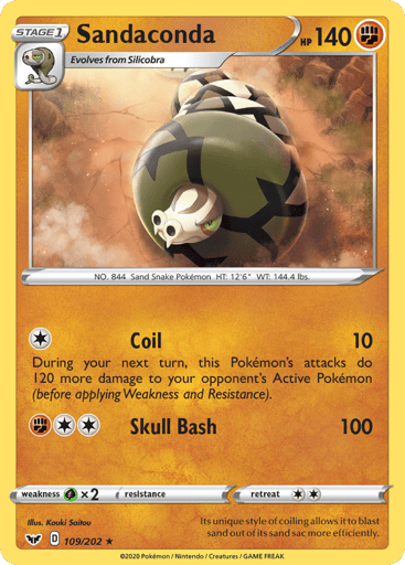 Sandaconda — Sword & Shield #109