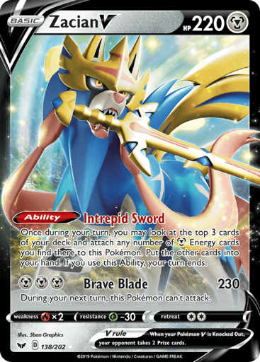 Zacian V — Sword & Shield #138