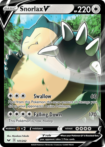 Snorlax V — Sword & Shield #141