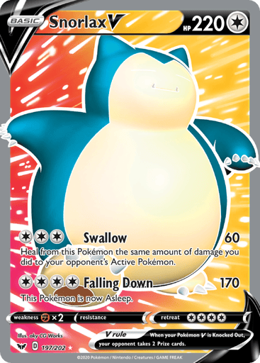Snorlax V — Sword & Shield #197