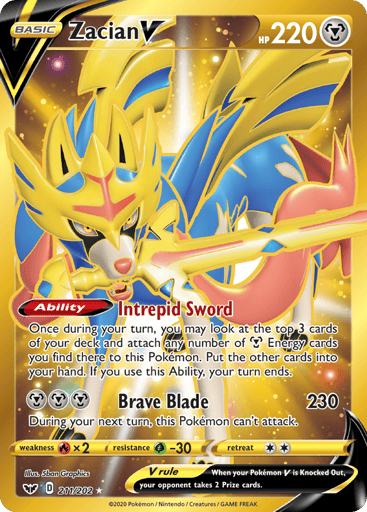 Zacian V — Sword & Shield #211