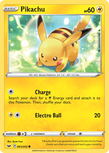 Pikachu — Sword & Shield #65