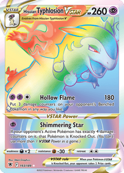 Rainbow Rare Pokémon Cards — Hisuian Typhlosion VSTAR