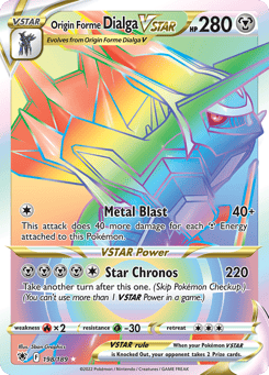 Rainbow Rare Pokémon Cards — Origin Forme Dialga VSTAR