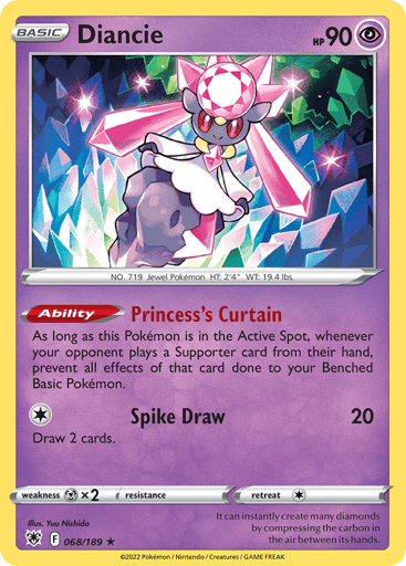 Diancie — Astral Radiance #68