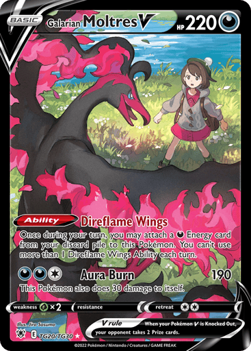 Galarian Moltres V — Astral Radiance Trainer Gallery #TG20