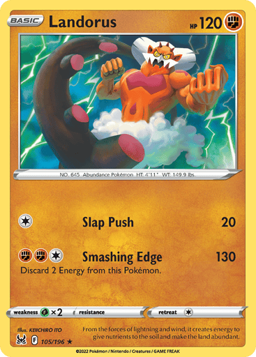 Landorus — Lost Origin #105