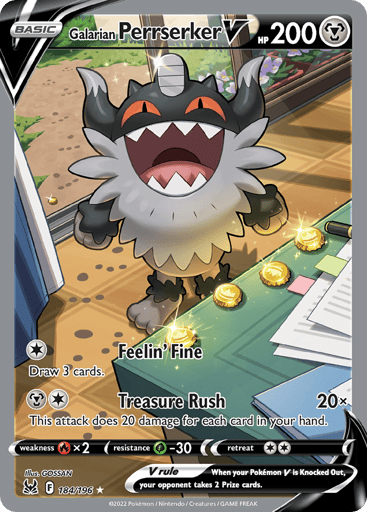 Galarian Perrserker V — Lost Origin #184