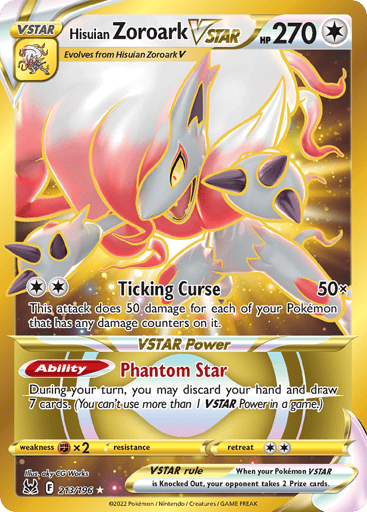 Hisuian Zoroark VSTAR — Lost Origin #213