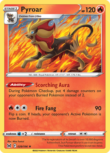 Pyroar — Lost Origin #29