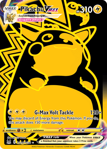 Pikachu VMAX — Lost Origin Trainer Gallery #TG29