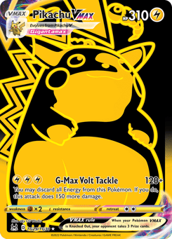 Gold Pokémon Cards — Pikachu VMAX
