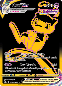 Gold Pokémon Cards — Mew VMAX