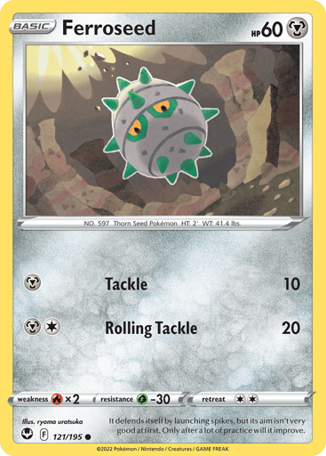 Ferroseed — Silver Tempest #121