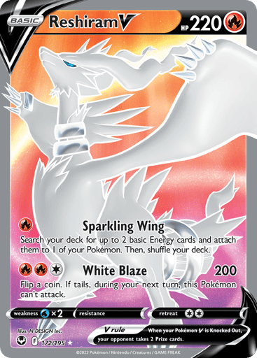 Reshiram V — Silver Tempest #172