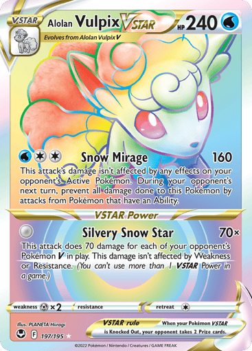 Alolan Vulpix VSTAR — Silver Tempest #197