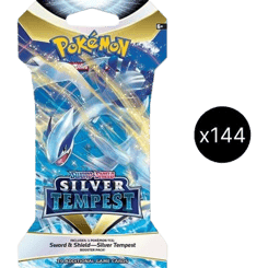 Silver Tempest Sleeved Booster Pack Case