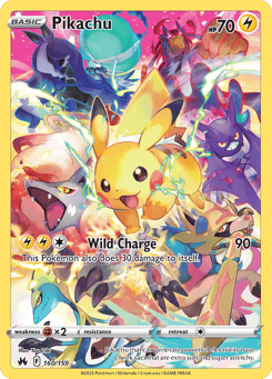 Gold Pokémon Cards — Pikachu