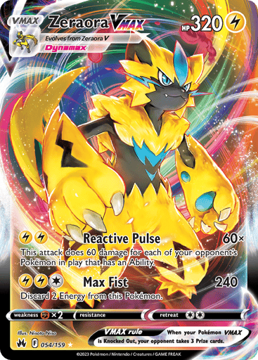 Zeraora VMAX — Crown Zenith #54
