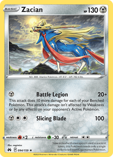 Zacian — Crown Zenith #94