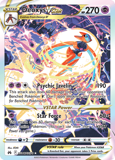 Deoxys VSTAR — Crown Zenith Galarian Gallery #GG46