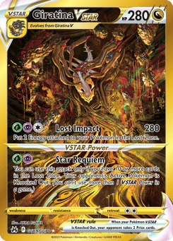 Gold Pokémon Cards — Giratina VSTAR