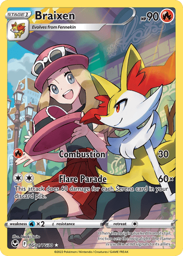 Braixen — Silver Tempest Trainer Gallery #TG01