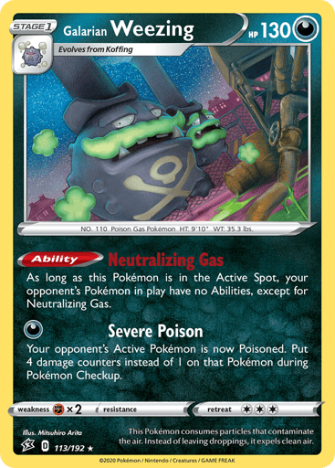 Galarian Weezing — Rebel Clash #113
