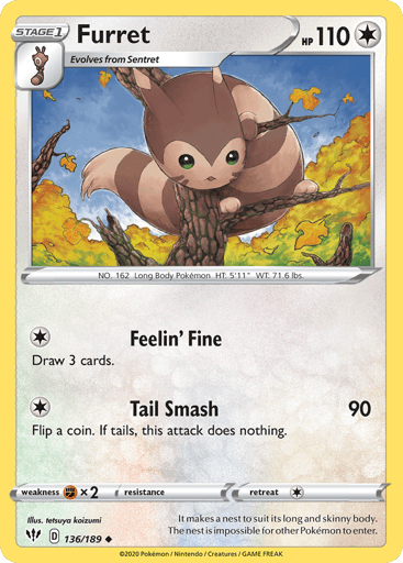 Furret — Darkness Ablaze #136