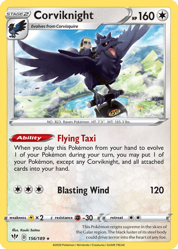 Corviknight — Darkness Ablaze #156
